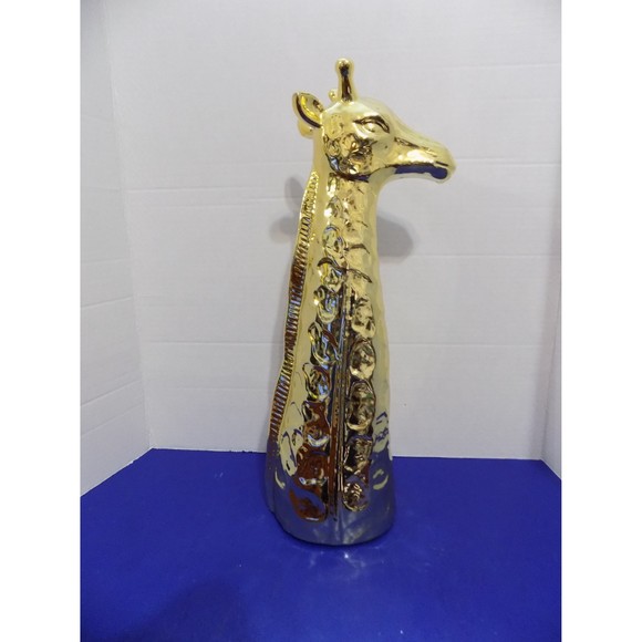 NEW Modern Ceramic Gold Giraffe Figurine Statue - Picture 5 of 5
